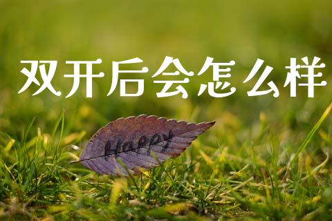 双开后会怎么样_https://www.kuaijiepai.net_期货资讯_第1张