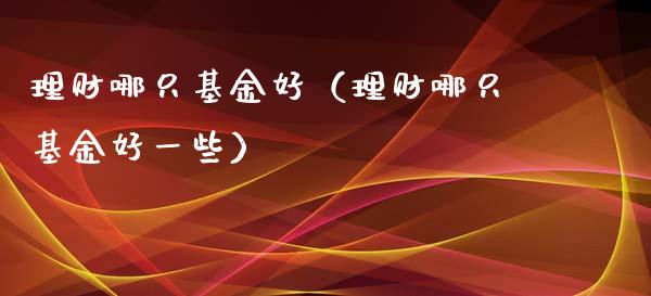 理财哪只基金好（理财哪只基金好一些）_https://www.kuaijiepai.net_期货理财_第1张