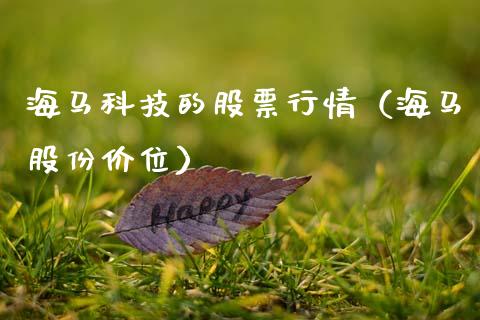 海马科技的股票行情（海马股份价位）_https://www.kuaijiepai.net_国际股建_第1张