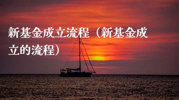 新基金成立流程（新基金成立的流程）_https://www.kuaijiepai.net_期货理财_第1张