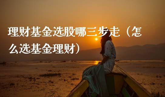 理财基金选股哪三步走（怎么选基金理财）_https://www.kuaijiepai.net_投资理财_第1张