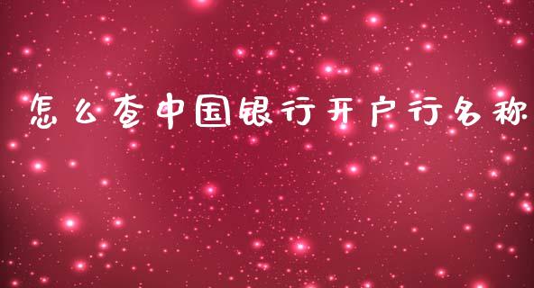 怎么查中国银行开户行名称_https://www.kuaijiepai.net_新股新闻_第1张