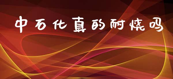 中石化真的耐烧吗_https://www.kuaijiepai.net_期货在线_第1张