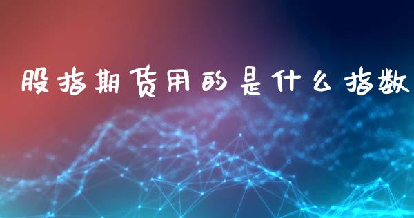 股指期货用的是什么指数_https://www.kuaijiepai.net_国际股建_第1张