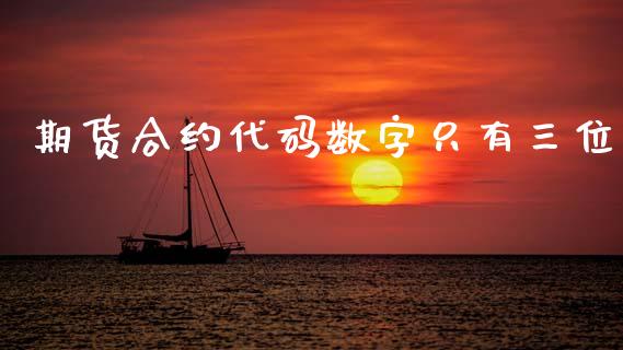 期货合约代码数字只有三位_https://www.kuaijiepai.net_期货在线_第1张