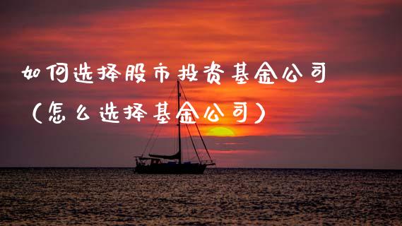 如何选择股市投资基金公司（怎么选择基金公司）_https://www.kuaijiepai.net_投资理财_第1张