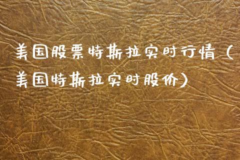 美国股票特斯拉实时行情（美国特斯拉实时股价）_https://www.kuaijiepai.net_新股新闻_第1张