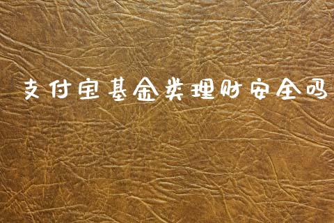 支付宝基金类理财安全吗_https://www.kuaijiepai.net_投资理财_第1张