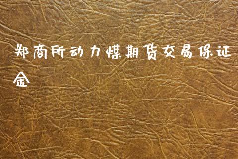 郑商所动力煤期货交易保证金_https://www.kuaijiepai.net_期货理财_第1张