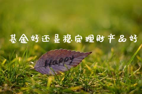 基金好还是稳定理财产品好_https://www.kuaijiepai.net_投资理财_第1张