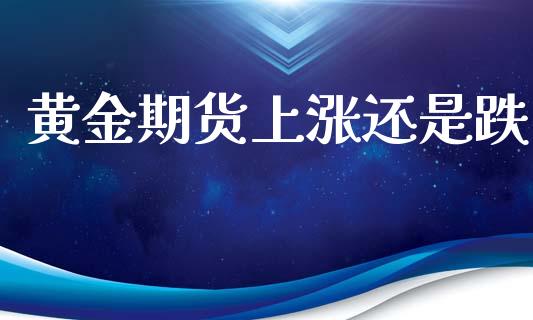 黄金期货上涨还是跌_https://www.kuaijiepai.net_期货资讯_第1张