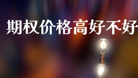 期权价格高好不好_https://www.kuaijiepai.net_股票理论_第1张