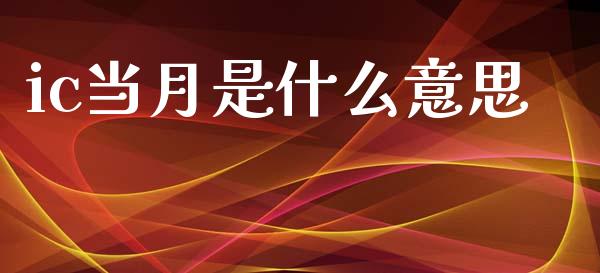 ic当月是什么意思_https://www.kuaijiepai.net_投资理财_第1张