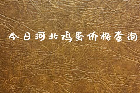 今日河北鸡蛋价格查询_https://www.kuaijiepai.net_期货资讯_第1张