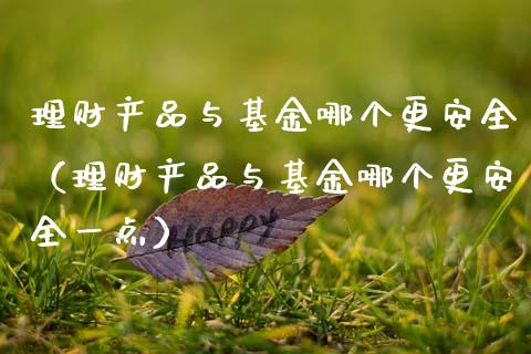 理财产品与基金哪个更安全（理财产品与基金哪个更安全一点）_https://www.kuaijiepai.net_期货理财_第1张