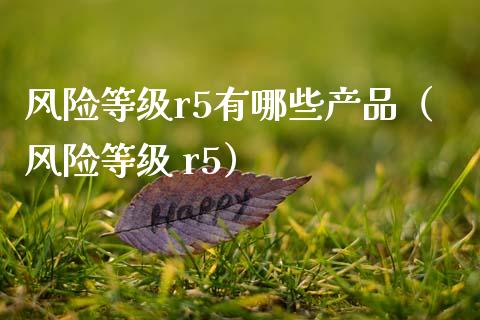 风险等级r5有哪些产品(风险等级 r5)_期货资讯_第1张_快捷排财经网 风险等级r5有哪些产品(风险等级 r5)_https://www.kuaijiepai.net_期货资讯_第1张