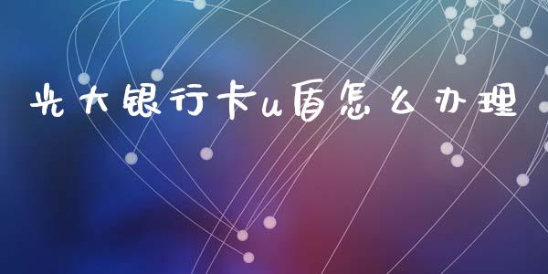 光大银行卡u盾怎么办理_https://www.kuaijiepai.net_国际股建_第1张