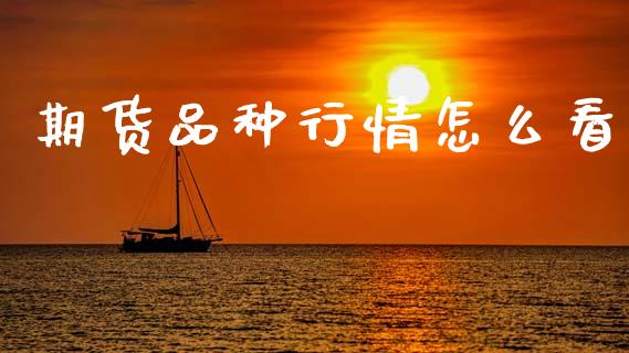 期货品种行情怎么看_https://www.kuaijiepai.net_国际期货_第1张