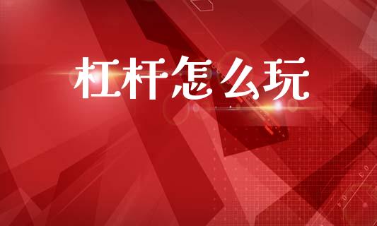 杠杆怎么玩_https://www.kuaijiepai.net_投资理财_第1张