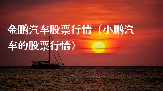 金鹏汽车股票行情（小鹏汽车的股票行情）_https://www.kuaijiepai.net_国际股建_第1张