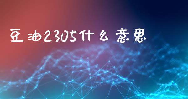 豆油2305什么意思_https://www.kuaijiepai.net_期货在线_第1张