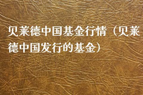 贝莱德中国基金行情（贝莱德中国发行的基金）_https://www.kuaijiepai.net_投资理财_第1张