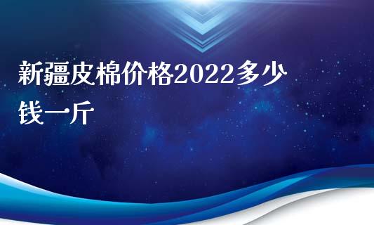 新疆皮棉价格2022多少钱一斤_https://www.kuaijiepai.net_国际期货_第1张