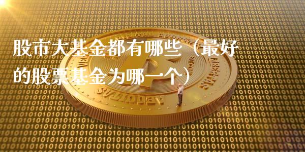 股市大基金都有哪些（最好的股票基金为哪一个）_https://www.kuaijiepai.net_期货理财_第1张