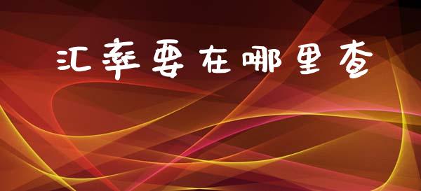 汇率要在哪里查_https://www.kuaijiepai.net_股票理论_第1张