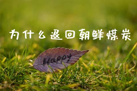 为什么退回朝鲜煤炭_https://www.kuaijiepai.net_投资理财_第1张