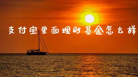 支付宝里面理财基金怎么样_https://www.kuaijiepai.net_投资理财_第1张
