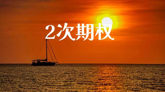 2次期权_https://www.kuaijiepai.net_期货资讯_第1张