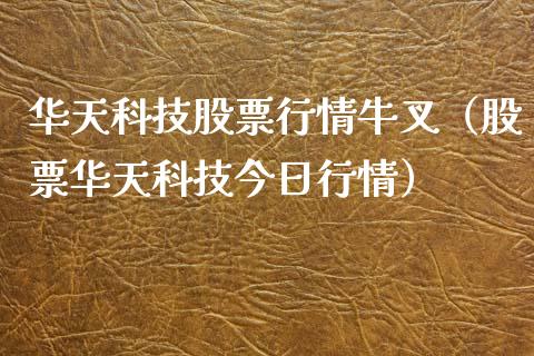 华天科技股票行情牛叉（股票华天科技今日行情）_https://www.kuaijiepai.net_股票理论_第1张