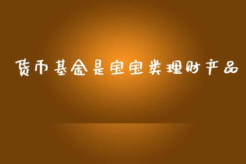 货币基金是宝宝类理财产品_https://www.kuaijiepai.net_投资理财_第1张