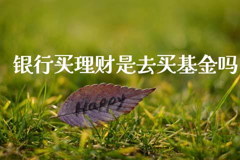 银行买理财是去买基金吗_https://www.kuaijiepai.net_期货理财_第1张