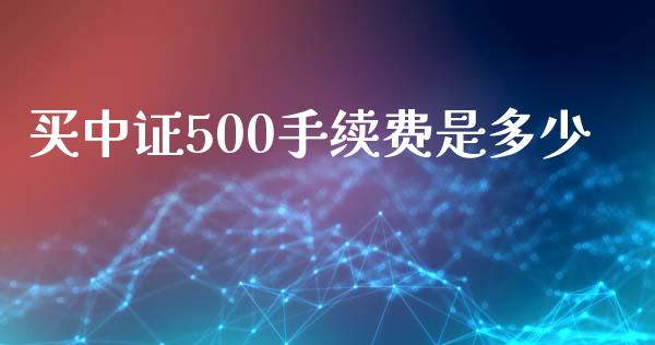 买中证500手续费是多少_https://www.kuaijiepai.net_国际期货_第1张
