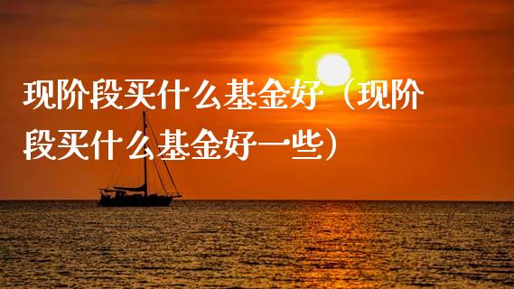 现阶段买什么基金好（现阶段买什么基金好一些）_https://www.kuaijiepai.net_投资理财_第1张