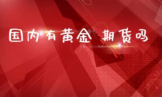 国内有黄金 期货吗_https://www.kuaijiepai.net_期货资讯_第1张