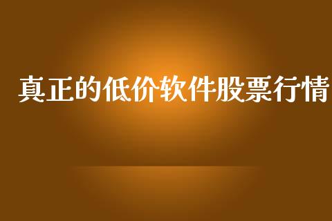真正的低价软件股票行情_https://www.kuaijiepai.net_国际股建_第1张