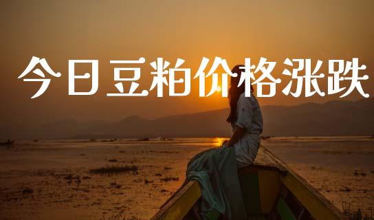 今日豆粕价格涨跌_https://www.kuaijiepai.net_期货在线_第1张
