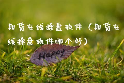 期货在线操盘软件（期货在线操盘软件哪个好）_https://www.kuaijiepai.net_期货在线_第1张