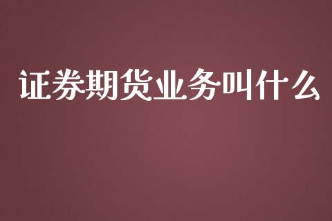 证券期货业务叫什么_https://www.kuaijiepai.net_期货资讯_第1张