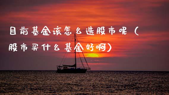 目前基金该怎么选股市呢（股市买什么基金好啊）_https://www.kuaijiepai.net_期货理财_第1张