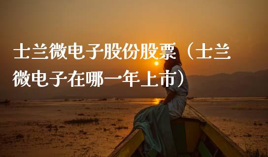 士兰微电子股份股票（士兰微电子在哪一年上市）_https://www.kuaijiepai.net_国际股建_第1张