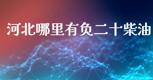 河北哪里有负二十柴油_https://www.kuaijiepai.net_期货在线_第1张
