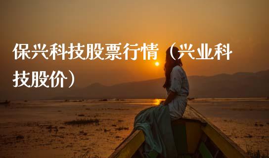 保兴科技股票行情（兴业科技股价）_https://www.kuaijiepai.net_新股新闻_第1张