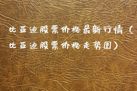 比亚迪股票价格最新行情（比亚迪股票价格走势图）_https://www.kuaijiepai.net_国际股建_第1张