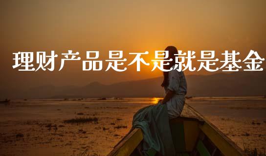 理财产品是不是就是基金_https://www.kuaijiepai.net_期货理财_第1张
