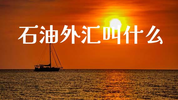 石油外汇叫什么_https://www.kuaijiepai.net_新股新闻_第1张