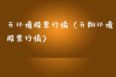 天环境股票行情（天翔环境股票行情）_https://www.kuaijiepai.net_股票理论_第1张